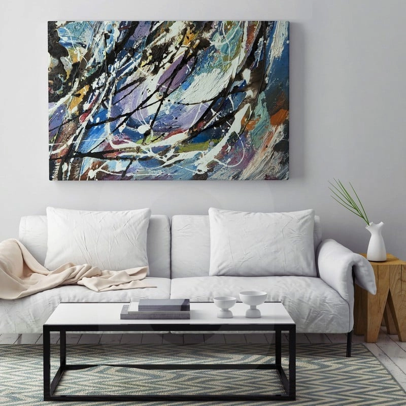 Πινακας σε καμβά OIL ABSTRACT