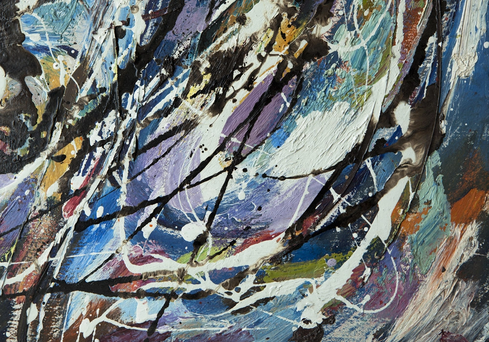 Πινακας σε καμβά OIL ABSTRACT