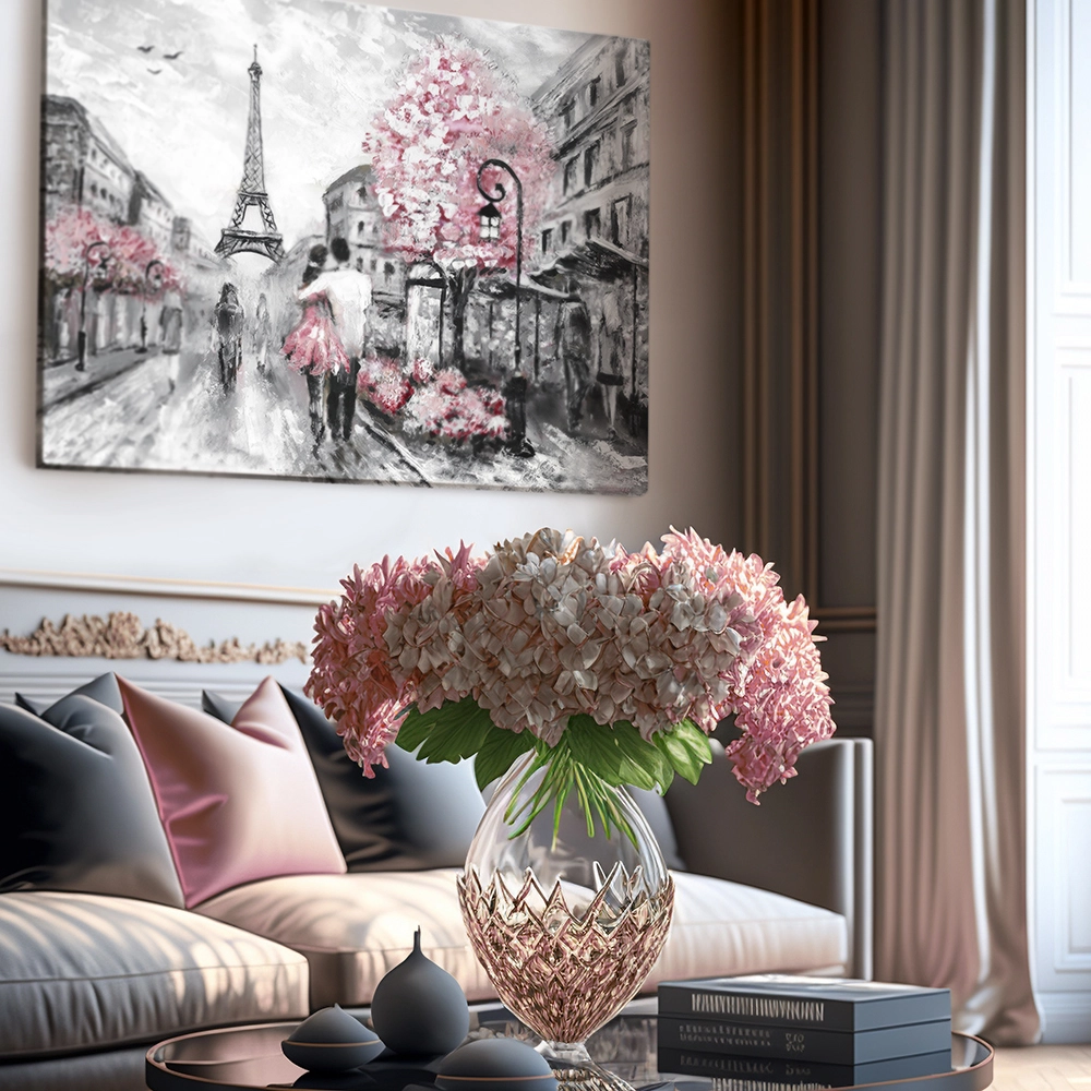 Πινακας σε καμβά OIL PAINTING STREET VIEW PARIS