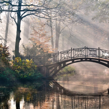 Πινακας σε καμβά OLD BRIDGE - Λιμνες - Ποταμια Sticky 5