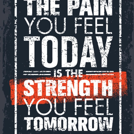 Πινακας σε καμβά PAIN TODAY STRENGTH TOMORROW - Αθληματα και Χομπυ Sticky 5