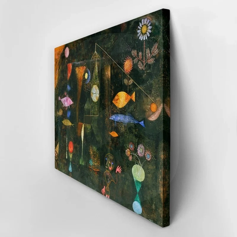 Πινακας σε καμβά PAUL KLEE - FISH MAGIC
