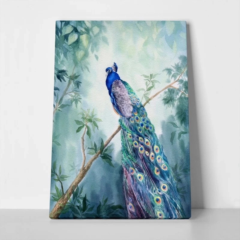Πινακας σε καμβά PEACOCK PAINTING 2