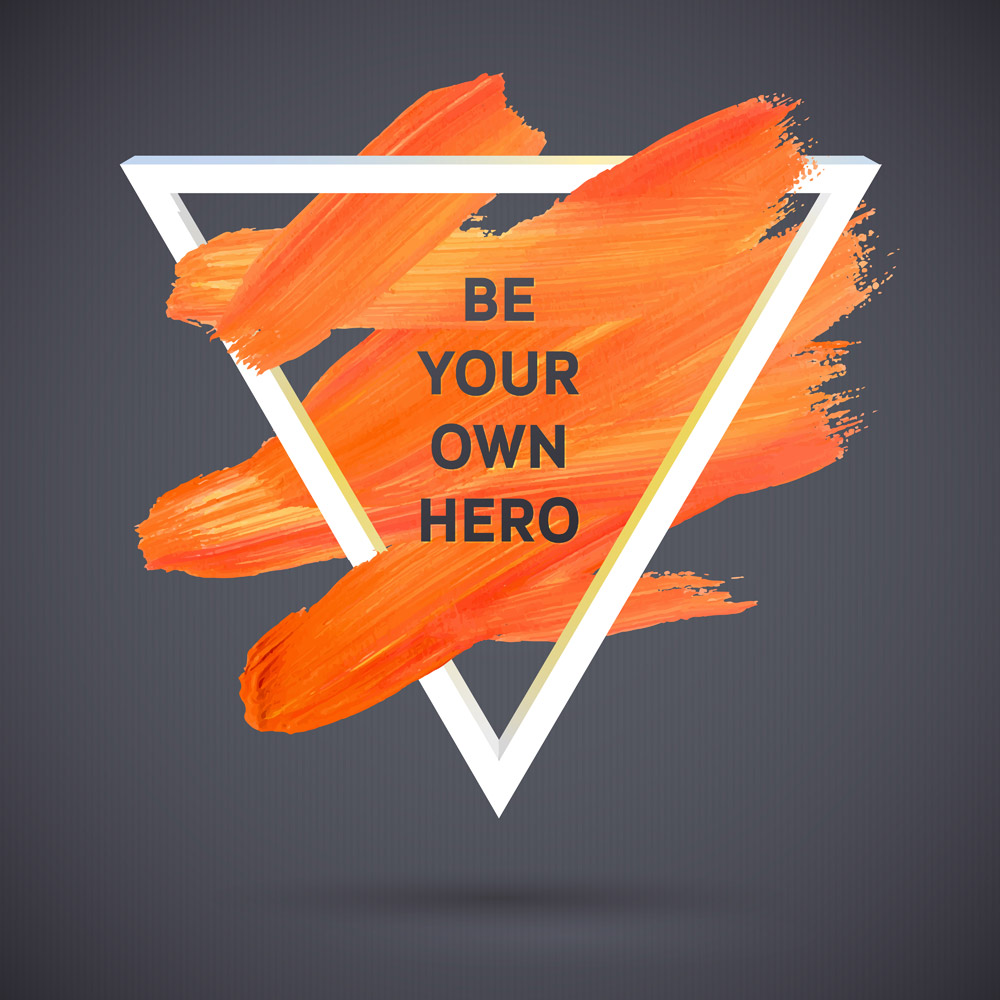 Πίνακας QUOTE BE YOUR OWN HERO