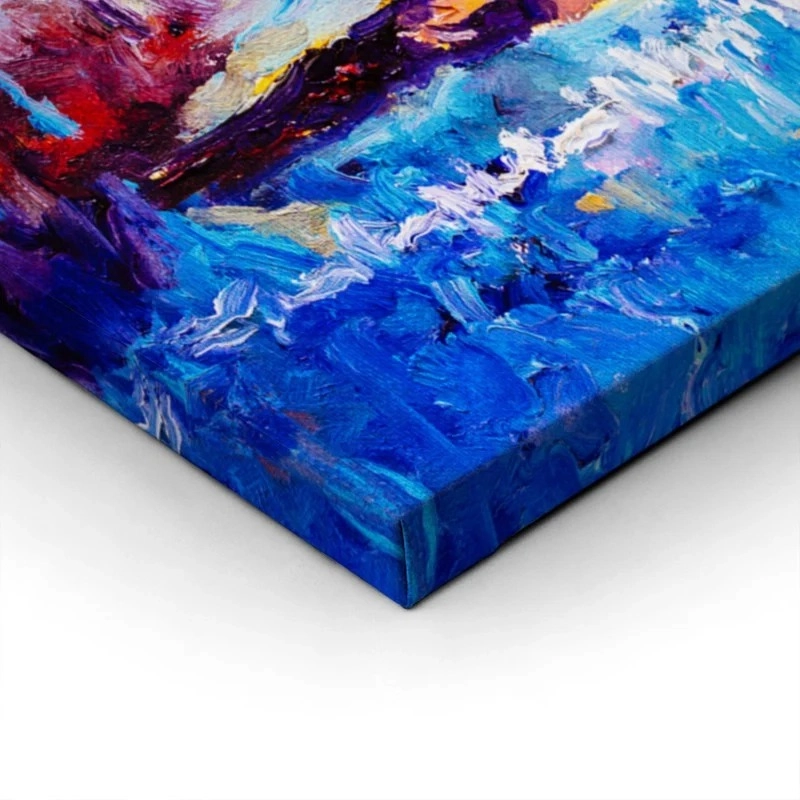 Πινακας σε καμβά RAINY DAY OIL PAINTING 2