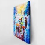 Πινακας σε καμβά RAINY DAY OIL PAINTING 2