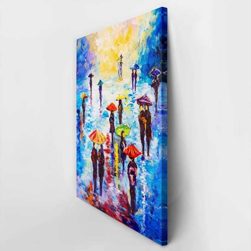 Πινακας σε καμβά RAINY DAY OIL PAINTING 2