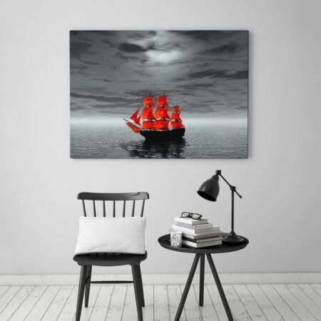 Πινακας σε καμβά RED SHIP