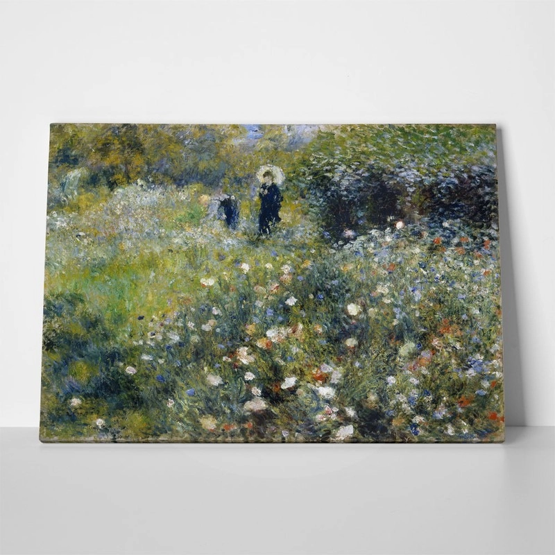 Πινακας σε καμβά RENOIR - FEMME AVEC PARASOL DANS UN JARDIN