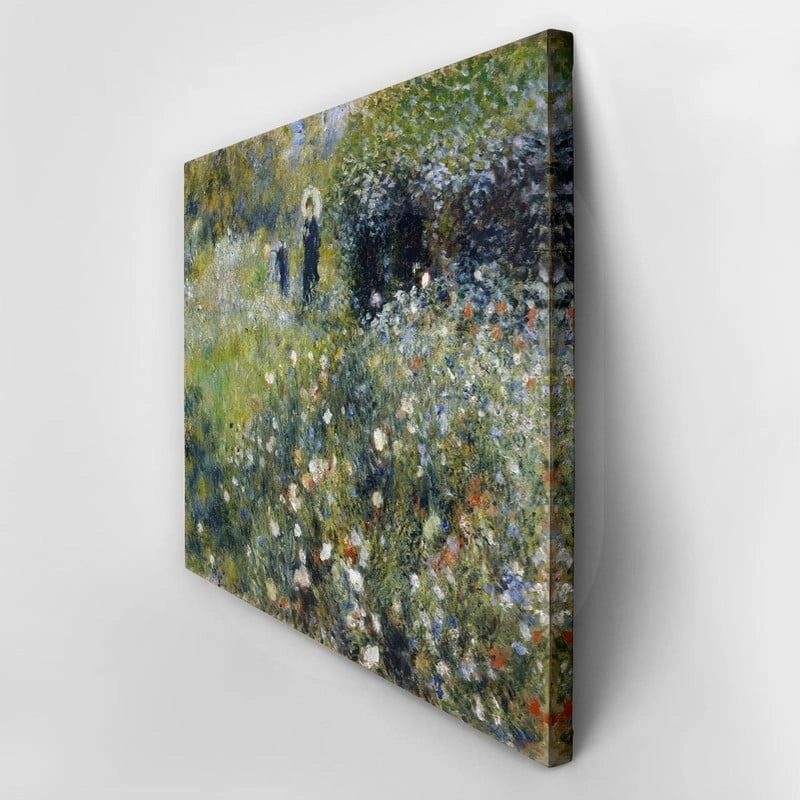 Πινακας σε καμβά RENOIR - FEMME AVEC PARASOL DANS UN JARDIN