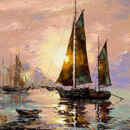 Πινακας σε καμβά SAILING BOAT 2 - Βαρκες και Καραβια Sticky 4