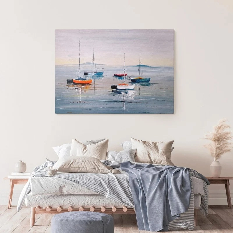 Πινακας σε καμβά SAILING BOATS OIL PAINTING