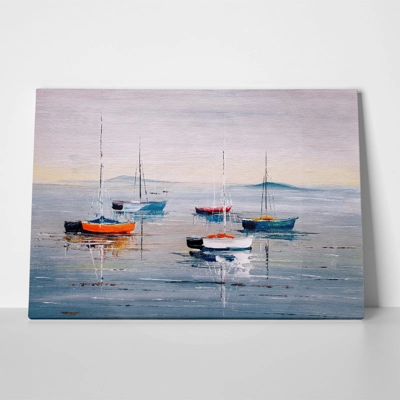 Πινακας σε καμβά SAILING BOATS OIL PAINTING