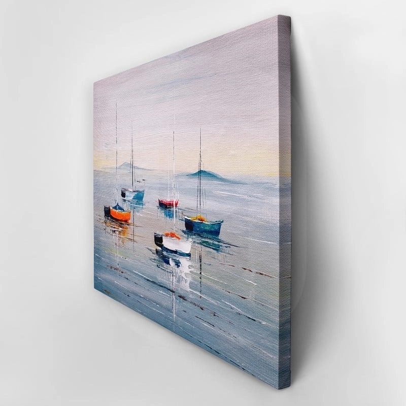 Πινακας σε καμβά SAILING BOATS OIL PAINTING