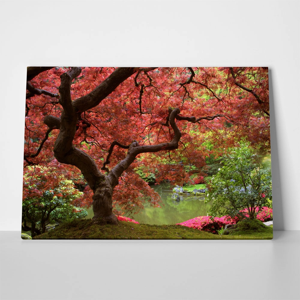 Πινακας σε καμβά SAKURA LAKE