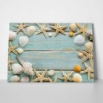 Πινακας σε καμβά SEA SHELLS FRAME