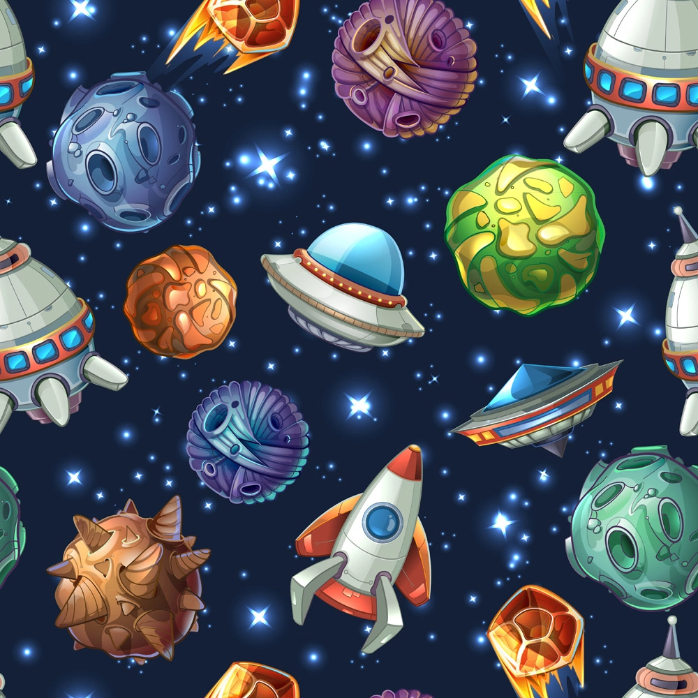 Πίνακας σε καμβά SOLAR SYSTEM COMIC