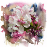 Πίνακας Τετράγωνος SPRING FLOWERS PINΚ