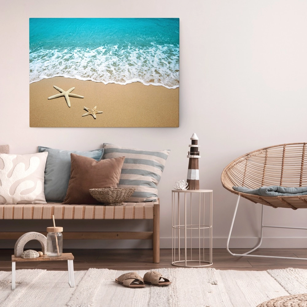 Πινακας σε καμβά STARFISHES SAND