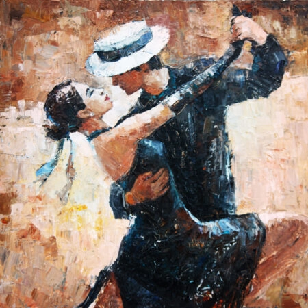 Πίνακας σε καμβά TANGO DANCERS - Χορος Sticky 4