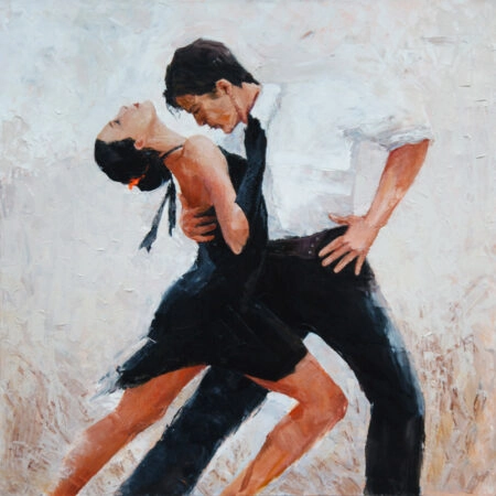 Πίνακας σε καμβά TANGO DANCERS 4 - Χορος Sticky 4