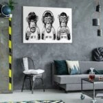 Πινακας σε καμβά THREE WISE DRESSED MONKEYS