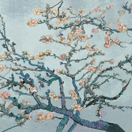 OUTLET Πινακας σε καμβά VAN GOGH - ALMOND BLOSSOM PASTEL BLUE 65cm x 40cm - OUTLET Sticky 6