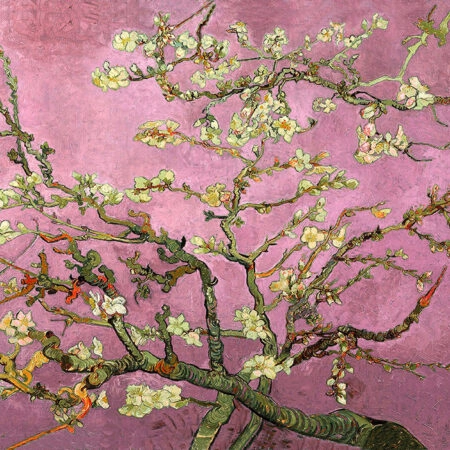 Πινακας σε καμβά VAN GOGH - ALMOND BLOSSOM PINK - Vincent Van Gogh Sticky 5