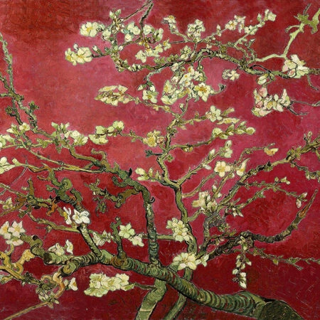 Πινακας σε καμβά VAN GOGH - ALMOND BLOSSOM RED - Vincent Van Gogh Sticky 5