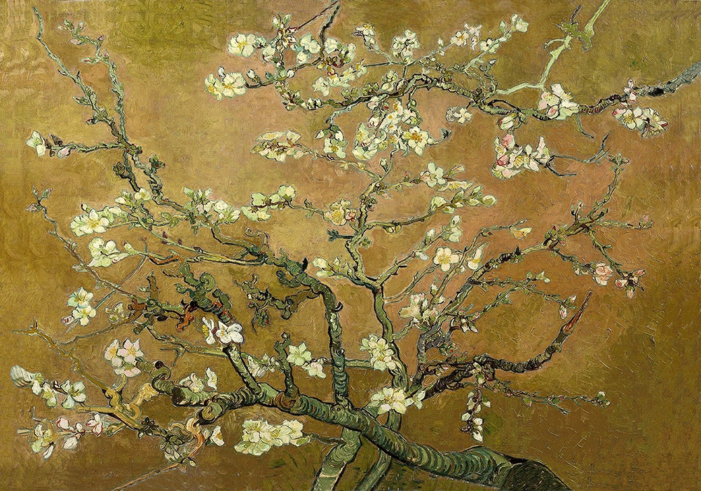 Πινακας σε καμβά VAN GOGH - ALMOND BLOSSOM YELLOW