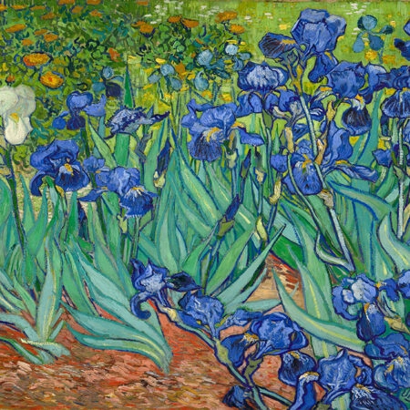 OUTLET Πινακας σε καμβά VAN GOGH - IRISES 100cm x 65cm - OUTLET Sticky 6