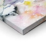 Πινακας σε καμβά WATERCOLOR ABSTRACT ROMANTIC PURPLE FLOWERS