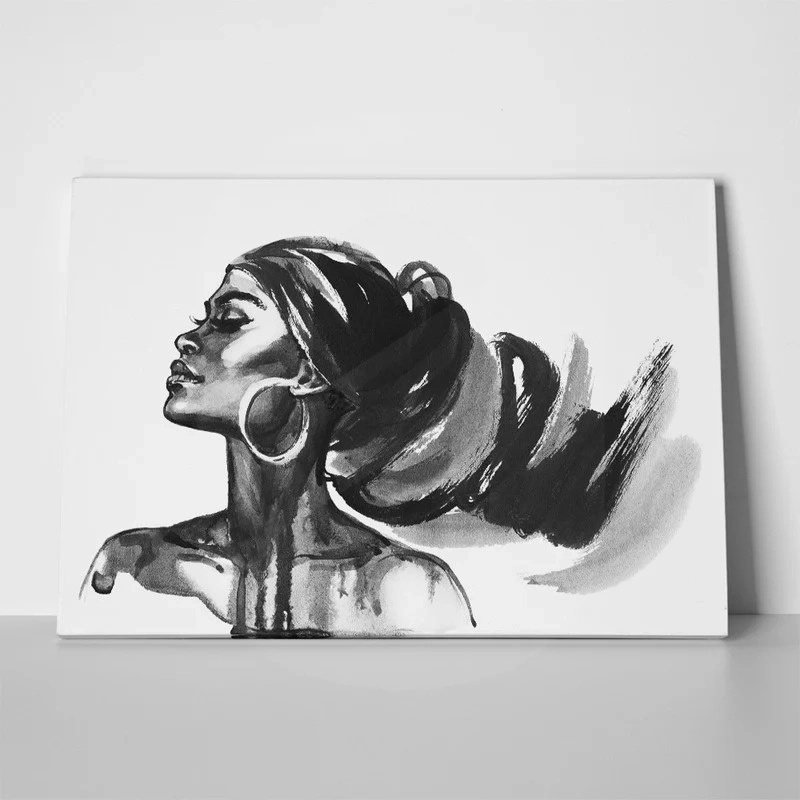 Πινακας σε καμβά WATERCOLOR FASHION PORTRAIT