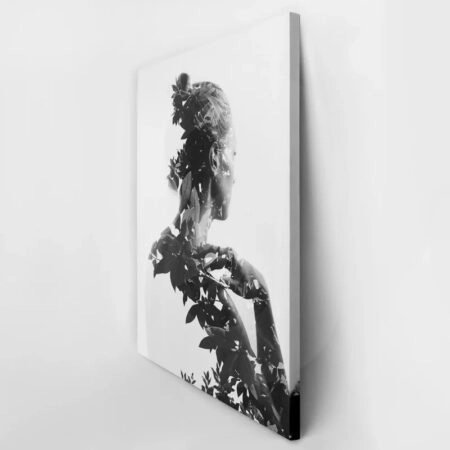 Πινακας σε καμβά WOMAN ON LEAVES - Πορτραιτα και Φιγουρες Sticky 3