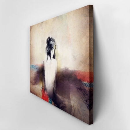 Πινακας σε καμβά WOMAN WATERCOLOR - Πορτραιτα και Φιγουρες Sticky 3