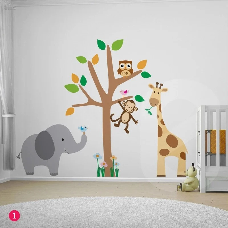 Αυτοκολλητο τοιχου ANIMALS TREE