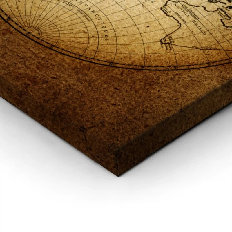 Πινακας σε καμβά OLD WORLD MAP 1752