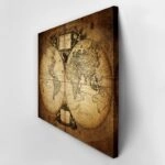 Πινακας σε καμβά OLD WORLD MAP 1752