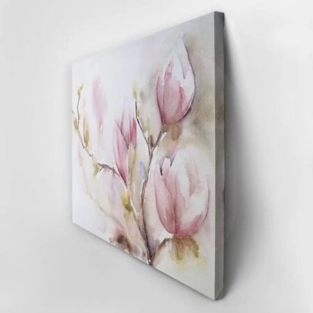Πινακας σε καμβά WATERCOLOR MAGNOLIA FLOWERS - Μανολιες Sticky 4