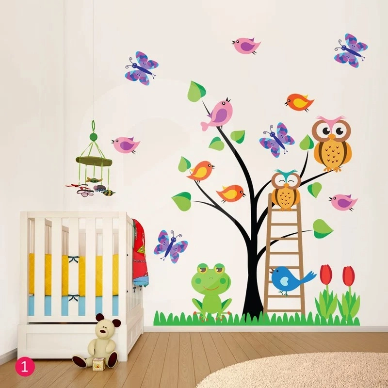 Αυτοκόλλητο τοιχου OWLS TREE