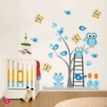 Αυτοκόλλητο τοιχου OWLS TREE
