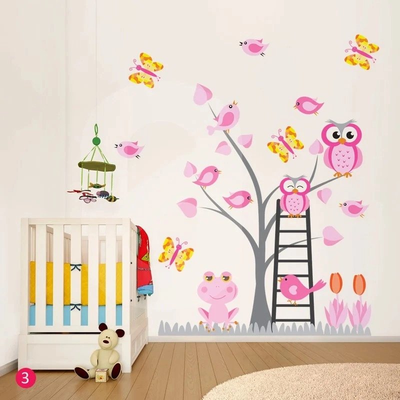 Αυτοκόλλητο τοιχου OWLS TREE
