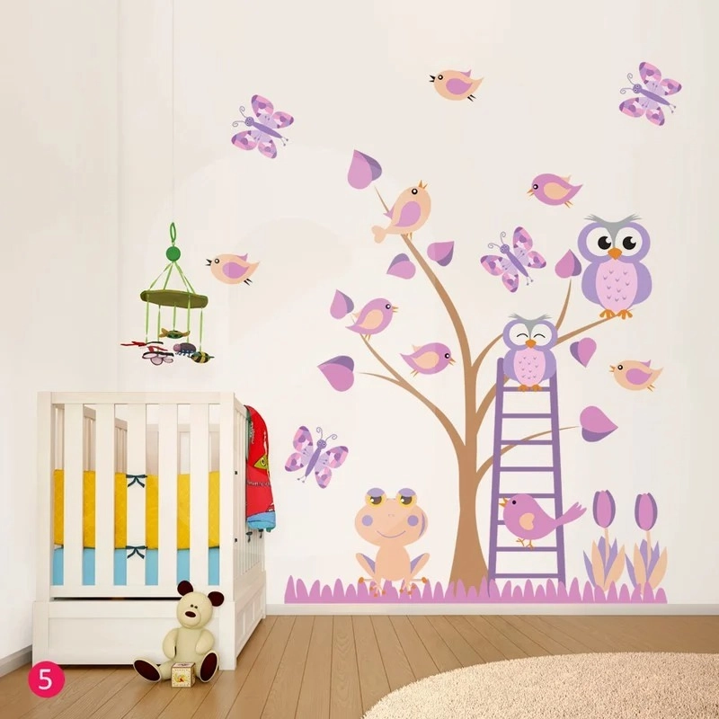Αυτοκόλλητο τοιχου OWLS TREE
