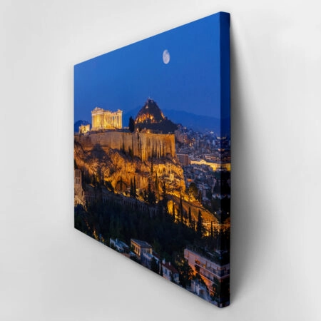 Πινακας σε καμβά ACROPOLIS NIGHT - Αθηνα Sticky 2