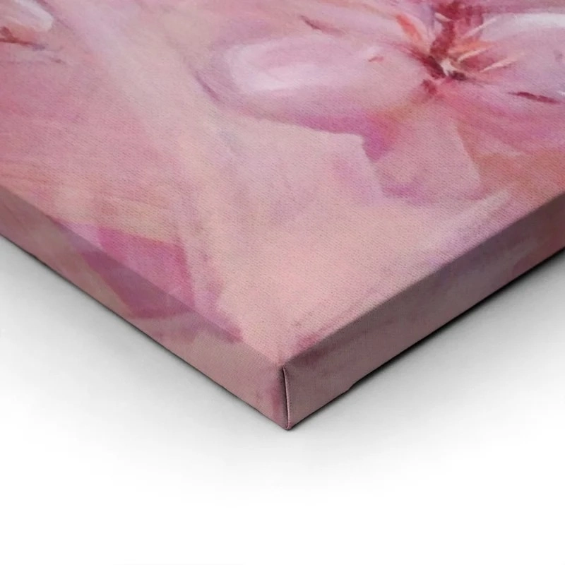 Πινακας σε καμβά ALMONDS BLOSSOM PINK HANDMADE PAINTING