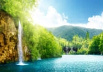 Πινακας σε καμβά AMAZING WATERFALLS