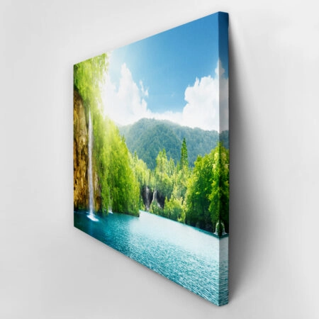 Πινακας σε καμβά AMAZING WATERFALLS - Λιμνες - Ποταμια Sticky 2