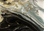 Πινακας σε καμβά BLACK AND GOLD ABSTRACT