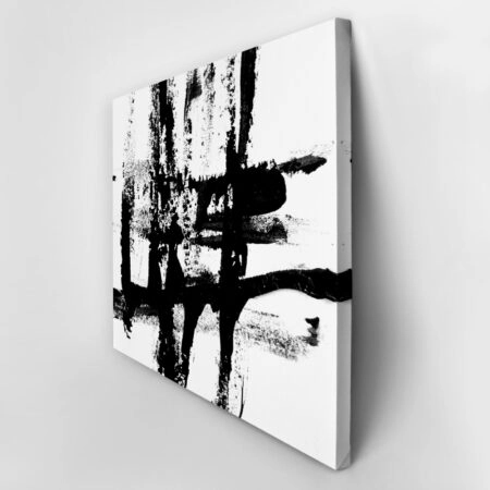 Πινακας σε καμβά BLACK BRUSH - Αφηρημενα και Abstract Sticky 2
