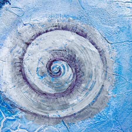Πινακας σε καμβά BLUE SHELL - Κοχυλια Sticky 4